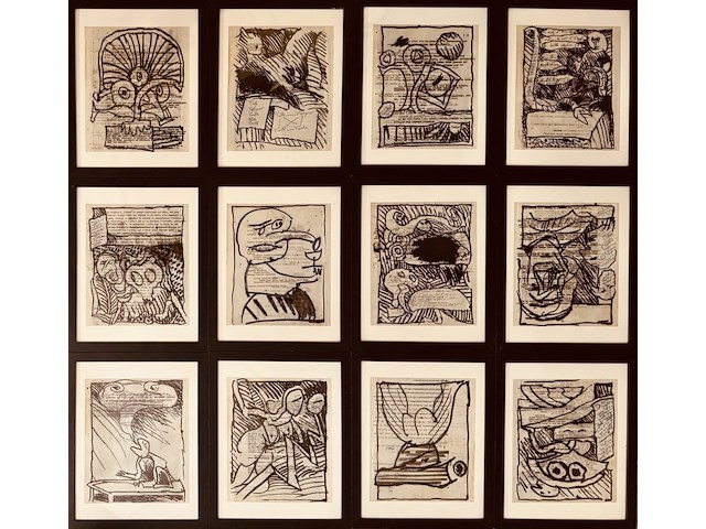 Pierre alechinsky (12 stuks) - afbeelding 1 van  17