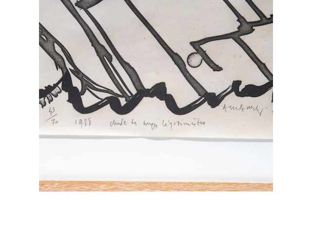 Pierre alechinsky (1927), ‘la chute des anges légitimistes’, 1988, aquatint in colours, n° 43/70 90 x 90 cm. (35.42 x 35.42 in.), frame: 104 x 104 cm. (40.93 x 40.93 in.) - afbeelding 4 van  7