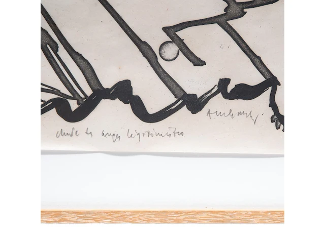 Pierre alechinsky (1927), ‘la chute des anges légitimistes’, 1988, aquatint in colours, n° 43/70 90 x 90 cm. (35.42 x 35.42 in.), frame: 104 x 104 cm. (40.93 x 40.93 in.) - afbeelding 5 van  7