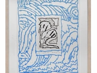 Pierre alechinsky (1927), 'l'eau du ciel', 1984, aquatint, hand-coloured, n° 10/35 55 x 44 cm. (21.64 x 17.32 in.), frame: 72 x 60 cm. (28.35 x 23.62 in.) - afbeelding 2 van  5