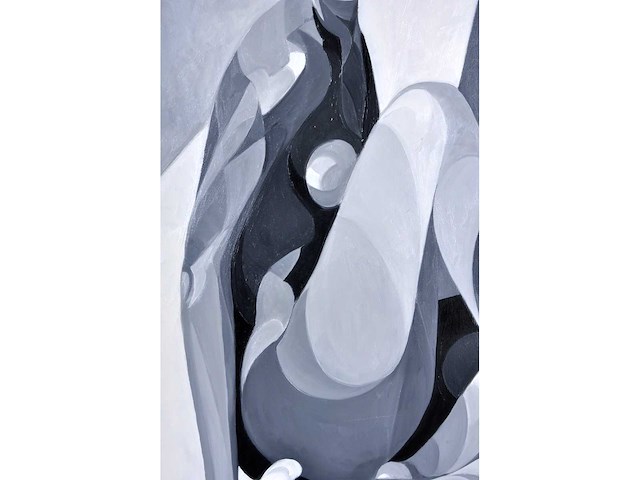 Pierre dailles - vrouw met rode hoed - olie op doek - 92x73 cm - afbeelding 9 van  9