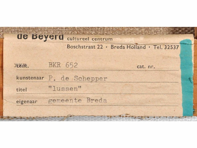 Piet de schepper - olie op doek - 117,5x122,5 cm - afbeelding 2 van  11