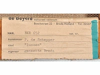 Piet de schepper - olie op doek - 117,5x122,5 cm - afbeelding 2 van  11