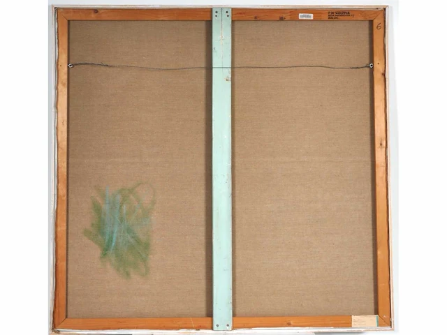 Piet de schepper - olie op doek - 117,5x122,5 cm - afbeelding 11 van  11