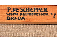 Piet de schepper - olie op doek - 117,5x122,5 - afbeelding 11 van  11