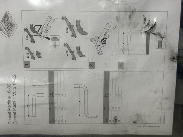 Pijpenbuigmachine geberit mepla d16-32 - afbeelding 4 van  6