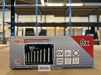 Pijpsleutelset 6 x 7 - 20 x 22 mm 9-dlg. - afbeelding 1 van  3