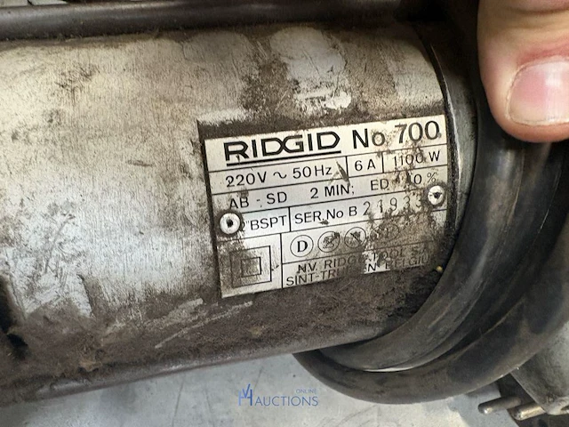 Pijpsnijder ridgid 700 - afbeelding 2 van  3