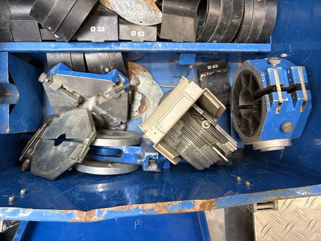 Pijpsnijonderdelen in metalen opbergkoffer - afbeelding 3 van  4