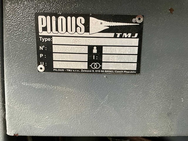 Pilous tmj arg 130 verrijdbare lintzaagmachine - afbeelding 8 van  9