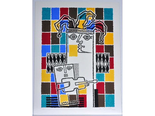 Pinchas shaar - kleurenzeefdruk - 1/130 - afbeelding 1 van  2