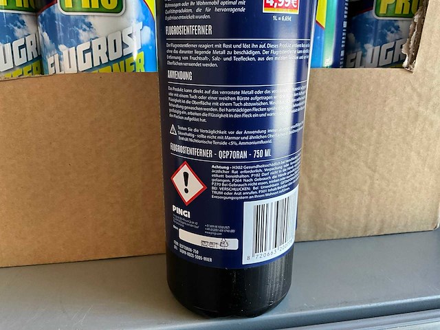 Pingi legends camping pro oppervlakte roest verwijderaar 750ml (15x) - afbeelding 1 van  1