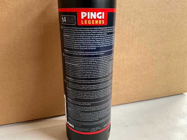 Pingi legends tire protect, deep natural black shine 500ml (12x) - afbeelding 3 van  5