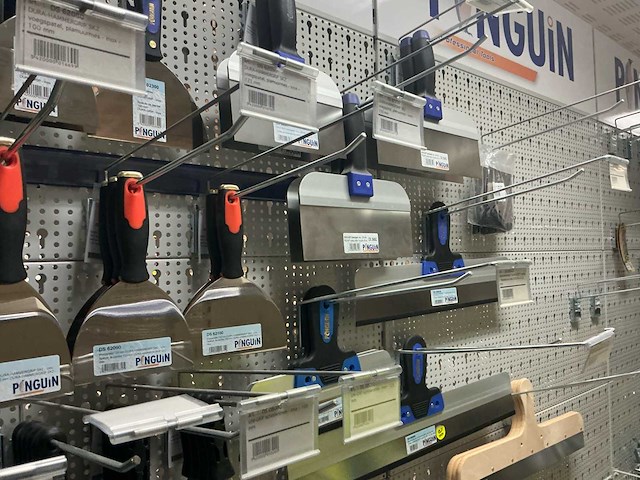 Pinguïn overig handgereedschap (voegers), chapeijzers, plakspanen,schuurborden, spatels, spackmessen, spatels schilderlessen, voegspatels en handschoenen - afbeelding 12 van  25