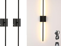 Pinrutar usb oplaadbare wandlamp (2 stuks) - afbeelding 1 van  6
