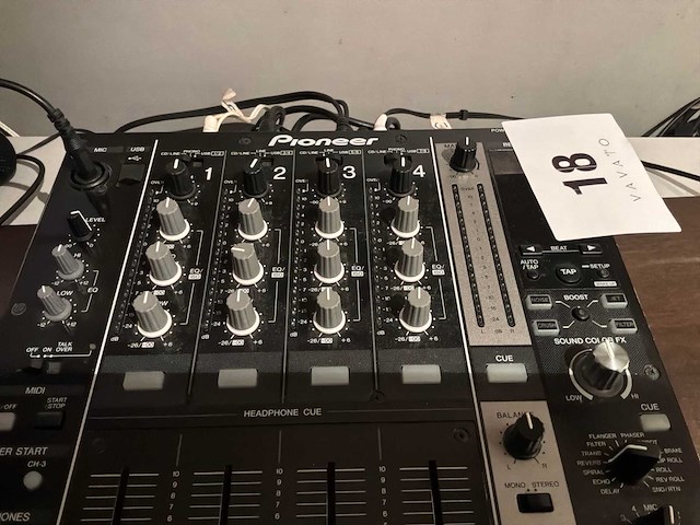 Pioneer djm-750 analoge mengtafel + lichteffect - afbeelding 3 van  7