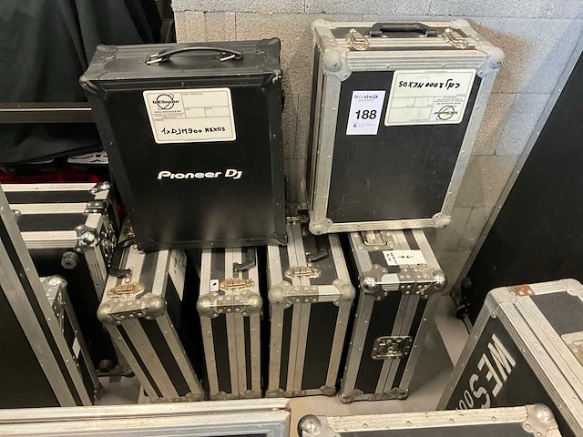 Pioneer flightcase (6x) - afbeelding 1 van  1
