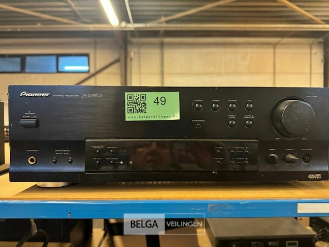 Pioneer stereo reciever sx-209rds (beschadigd) - afbeelding 2 van  6
