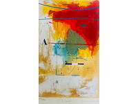 Piotr konkl - b leaf - kleurenzeefdruk - vanaf 5 euro - afbeelding 1 van  1