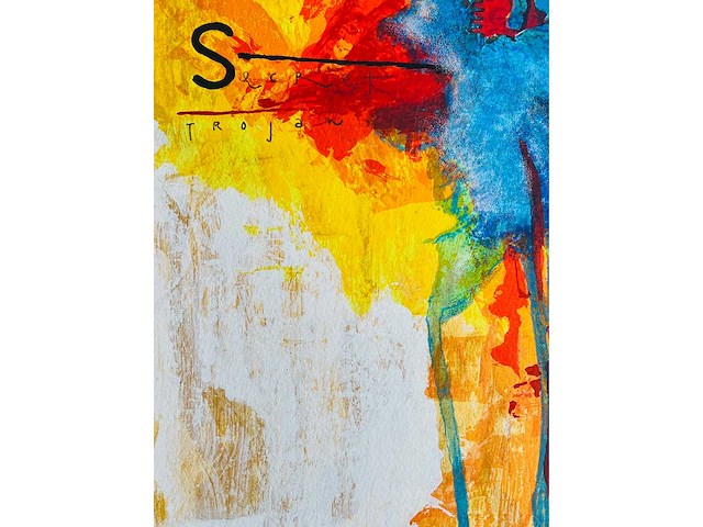 Piotr konkl - trojan horse - kleurenzeefdruk - afbeelding 5 van  8