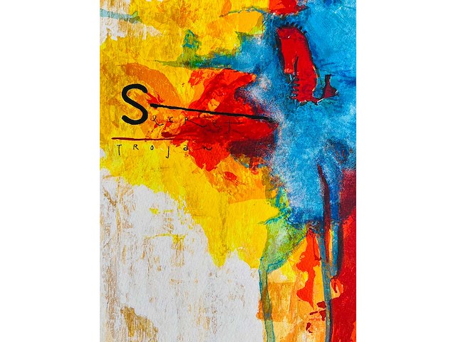 Piotr konkl - trojan horse - kleurenzeefdruk - afbeelding 3 van  8