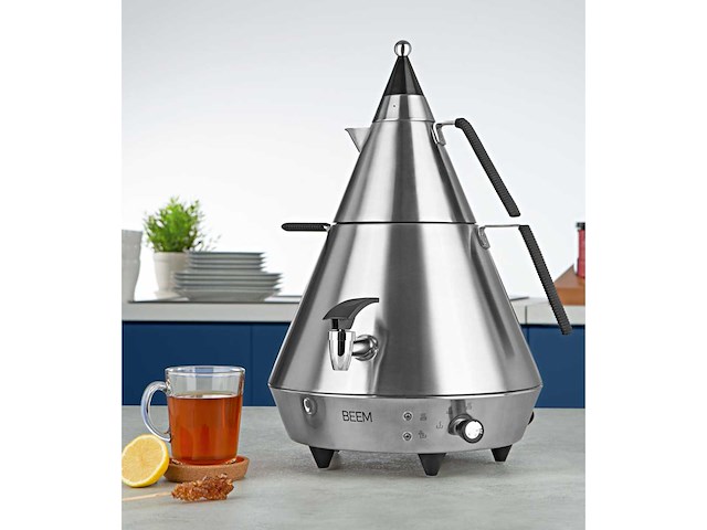 Piramide a4 4 l elektrisch roestvrij stalen samovar - afbeelding 1 van  4