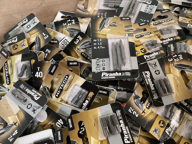 Piranha mix kavel schroefbits (120x) - afbeelding 2 van  6