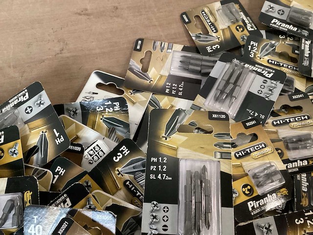 Piranha mix kavel schroefbits (120x) - afbeelding 6 van  6