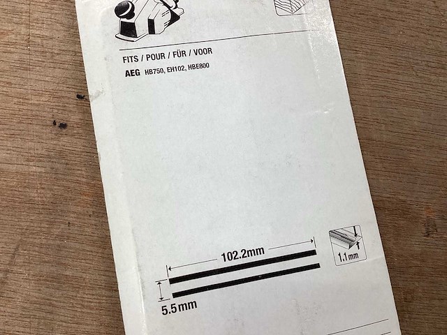 Piranha schaafbeitel 5.5 x 102.2 mm, 2 pack (24x) - afbeelding 4 van  4