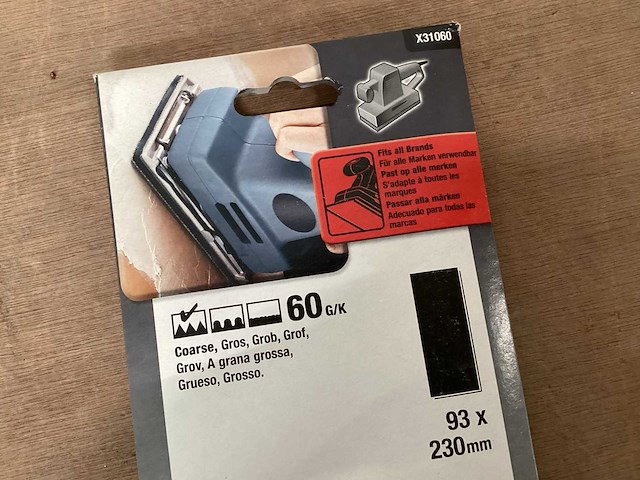 Piranha schuurpapier 93x230, 10 pack (56x) - afbeelding 2 van  4