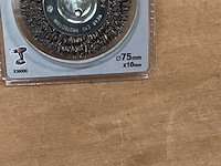 Piranha staalborstel op stift, 75 mm (13x) - afbeelding 2 van  3