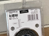 Piranha staalborstel op stift, 75 mm (13x) - afbeelding 3 van  3