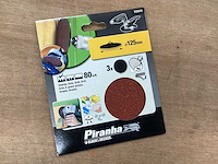 Piranha x32072 schuurschijf 125mm, k80 (68x) - afbeelding 1 van  5