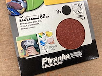 Piranha x32072 schuurschijf 125mm, k80 (68x) - afbeelding 3 van  5