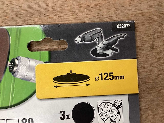 Piranha x32072 schuurschijf 125mm, k80 (68x) - afbeelding 4 van  5