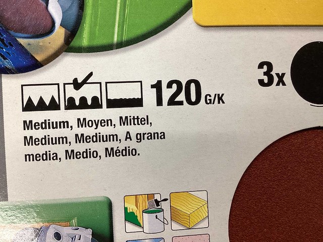 Piranha x32077 schuurschijf 125mm, k120 (65x) - afbeelding 2 van  6