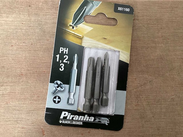 Piranha x61160 verlengde schroefbit ph1,2,3, 3 pack (75x) - afbeelding 1 van  3