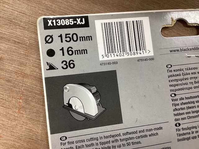 Piranha zaagblad 150 mm, voor hout (6x) - afbeelding 5 van  5