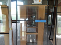 Pivoterende stalen deur met glas