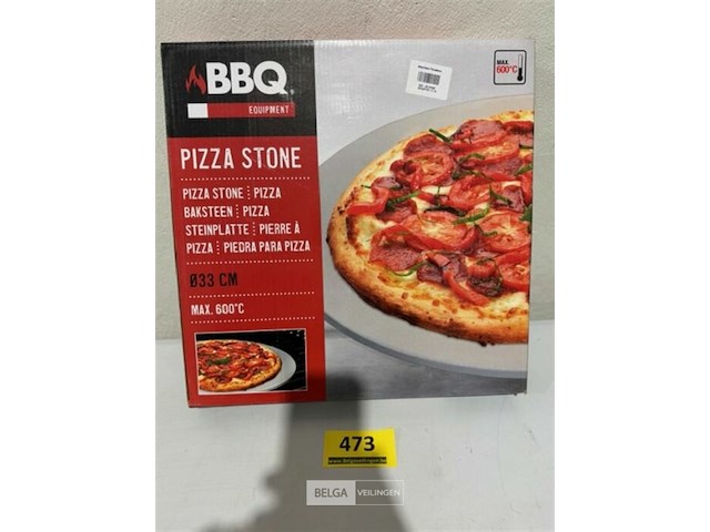 Pizza stone bbq 33cm max 600graden - afbeelding 1 van  3