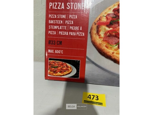 Pizza stone bbq 33cm max 600graden - afbeelding 3 van  3