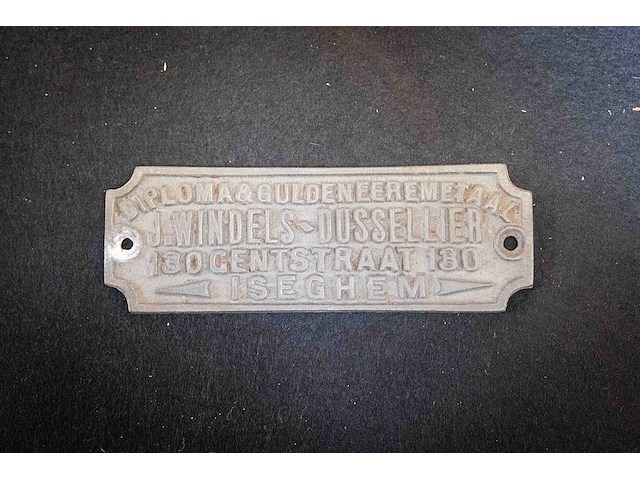 Plaatje 'j. windels - dusselier iseghem' en rolluikplaat koper 'jules windels' - afbeelding 5 van  6