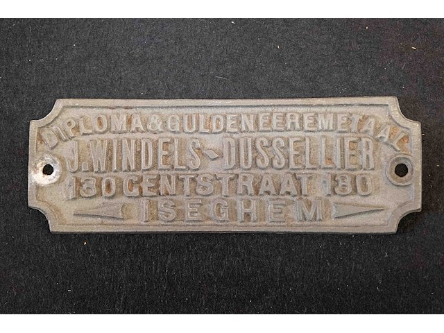 Plaatje 'j. windels - dusselier iseghem' en rolluikplaat koper 'jules windels' - afbeelding 6 van  6