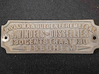 Plaatje 'j. windels - dusselier iseghem' en rolluikplaat koper 'jules windels' - afbeelding 6 van  6
