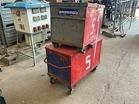 Plaatstalen mobiele materiaalkoffer (2x) - afbeelding 3 van  3