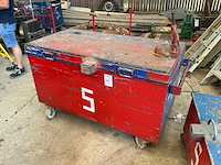 Plaatstalen mobiele materiaalkoffer - afbeelding 1 van  6