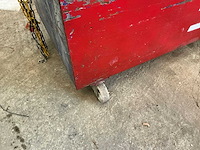 Plaatstalen mobiele materiaalkoffer - afbeelding 2 van  6