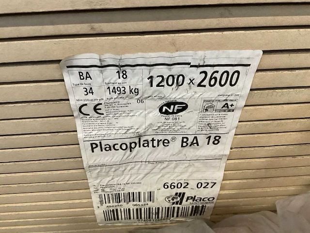 Placoplatre gipsplaat (34x) - afbeelding 4 van  4