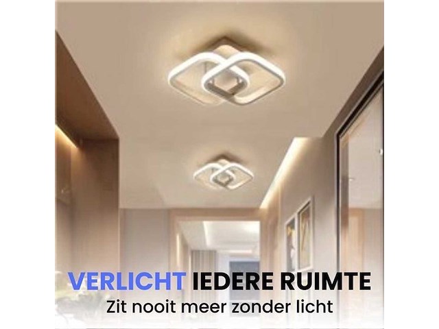 Plafondlamp modern wit (3x) - afbeelding 4 van  4