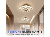 Plafondlamp modern wit (3x) - afbeelding 4 van  4